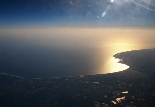 Aerial photography see sunset