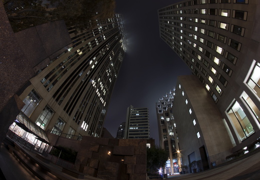 San Francisco California night city fogyy 3