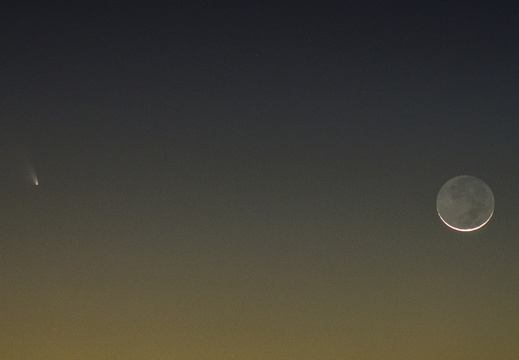 Tempe Arizona Panstarrs Moon 2013