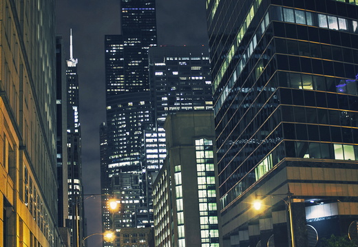 Chicago NightWillis Tower Street