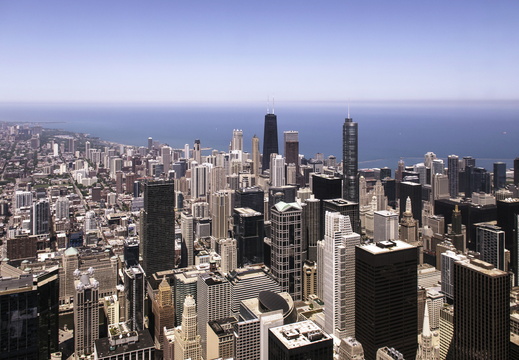 Cicago views from Willis Tower