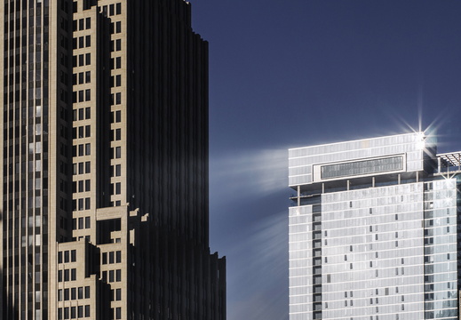 Chicago Architecture Reflection Rays