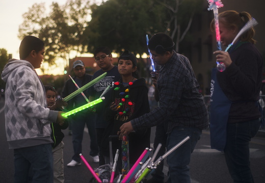 Tempe Arizona photography Fantasy of Lights Tempe Light Parade Light Swords