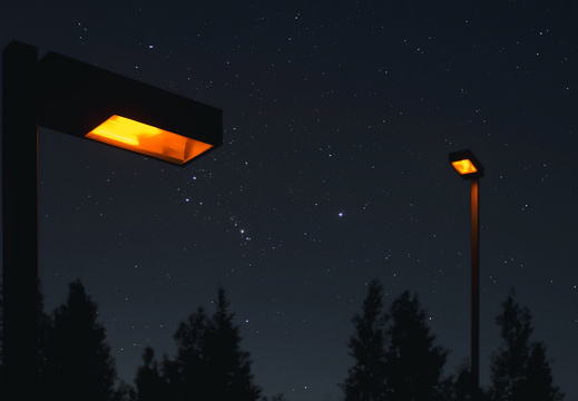 Arizona photography Ornage Streetlight Orion Rising