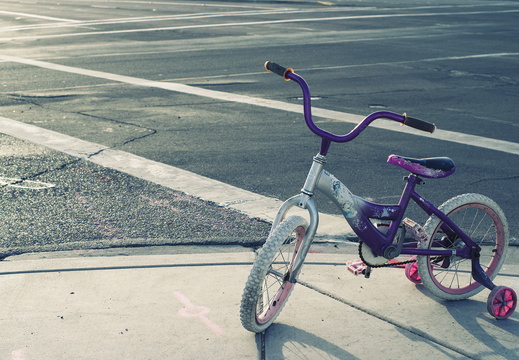 A Different Spring Abandonded Kids Bike Empty Street